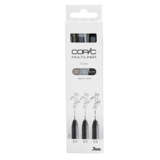 Набор лайнеров Copic Multiliner coloured, 3 шт (0,5+0,5+0,5), warm grey/cool grey/black