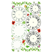 Декупажная карта на рисовой бумаге DECOUPAGE Napkin 35x50 см, (1) 521 Clocks