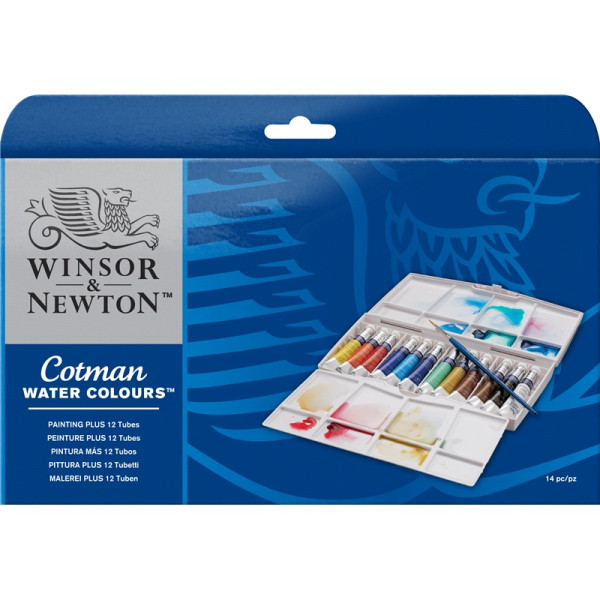 Набор акварельных красок в тубах Winsor Newton Painting Plus, 8 мл, 12 цветов