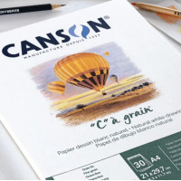 Альбом для эскизов на спирали "C" ? grain Fine grain 180 г, 14,8x21 см - A5, 30 листов, Canson