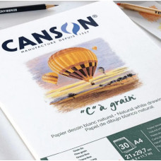 Альбом для ескізів на спіралі "C" ? grain Fine grain 180 г, 14,8x21 см - A5, 30 аркушів, Canson