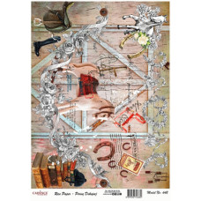 Декупажная карта на рисовой бумаге Rice Paper Decoupage Cadence, №442