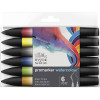 Набір акварельних маркерів Winsor Newton Watercolor Markers Set, 6 шт
