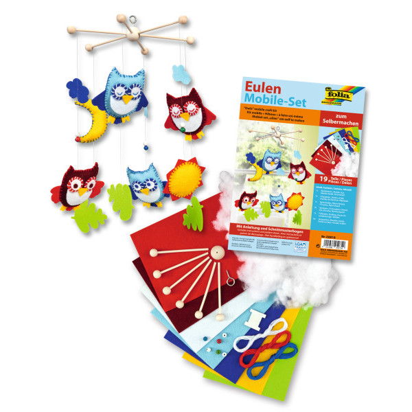 Набір для створення мобільних телефонів Folia Decorative Diy Mobiles Owls (Сови) арт. 22819