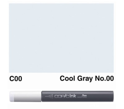 Заправка маркерів COPIC Ink, C00 Cool gray Холодний сірий, 12 мл