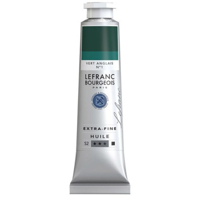 Олійна фарба Lefranc Extra Fine 40 мл №505 Chrome green deep Глибокий хромовий зелений