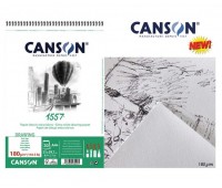 Альбом для графіки на спіралі Canson 1557 Croquis, 180 г/м2, A4 30 аркушів