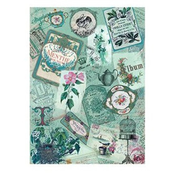 Декупажна карта на рисовому папері Cadenсe Rice Paper А4 Decoupage А4 №201