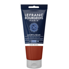 Акриловая краска Lefranc Fine Acrylic Color, 200 мл, № 306, RED OCHRE Красная Охра