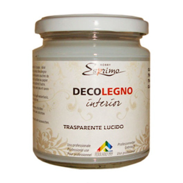 Лак глянцевый для дерева Deco Legno Glossy Varnish, 250 мл
