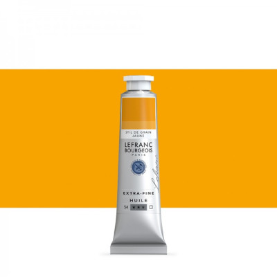 Масляная краска Lefranc Extra Fine 40 мл № 167 Chrome yellow deep hue Хром желтый глубокий