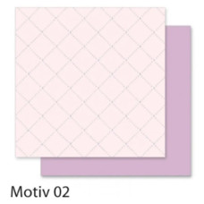 Бумага для скрапбукинга Design Papers Romantic Романтика 190 г/м2, 30,5x30,5 см, №02