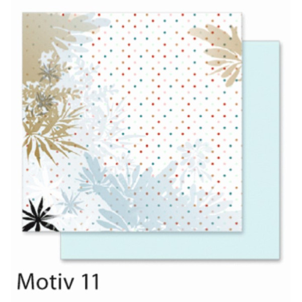 Дизайнерський папір Folia Design Papers Flowers Квіти 190 г/м2, 30,5x30,5 см №11