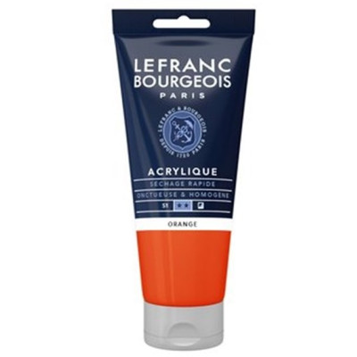 Акрилова фарба Lefranc Fine Acrylic Color, 80 мл №201, Orange Помаранчевий