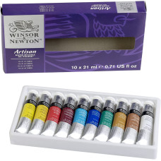 Набор водорастворимых масляных красок Winsor Newton Artisant, 10 цветов по 21 мл