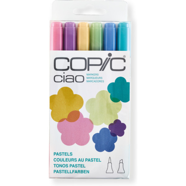 Набір спиртових маркерів Copic Ciao Set Pastels Пастельні тони, 6 шт