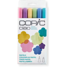 Набір спиртових маркерів Copic Ciao Set Pastels Пастельні тони, 6 шт