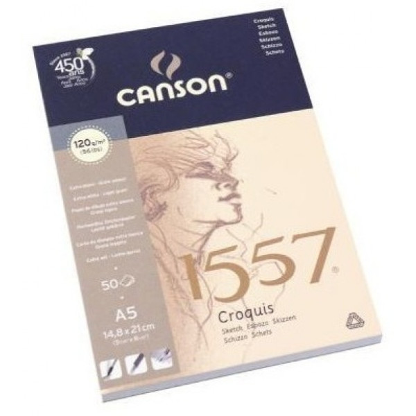 Альбом для нарисів та креслення формату A4 марки Canson 120 гр/м, артикул 4127-408