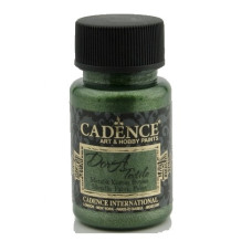 Фарба по тканині Cadence Dora Textil Metallic Fabric Paint 50 мл Зелений
