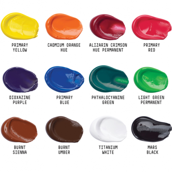 Акриловые краски в наборе Liquitex Acrylic Studio, 12х22 мл