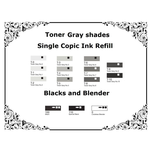 Чорнило для маркерів Copic Various Ink, T-7 Toner gray Сірий