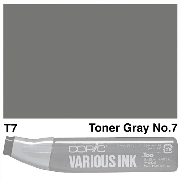 Чорнило для маркерів Copic Various Ink, T-7 Toner gray Сірий