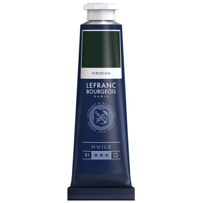 Краска масляная Lefranc Fine 40 мл, № 529, Viridian Hue Виридоновая Зелень