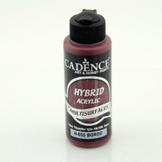 Универсальная акриловая краска Hybrid Acrylic for Multisurfaces Cadence № 55, 120 мл, Bordeaux Бордо