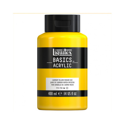 Акриловая краска Liquitex BASICS, 400 мл Кадмий желтый средний