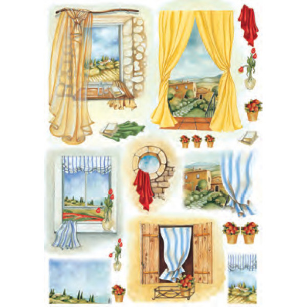 Карта для декупажу Обманки розмір 50x70 см