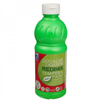 Гуашева флюоресцентна фарба Lefranc Redimix Fluorescent 500 мл, Green Зелений