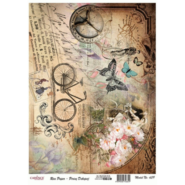 Декупажна карта на рисовому папері Rice Paper Decoupage Cadence, №439