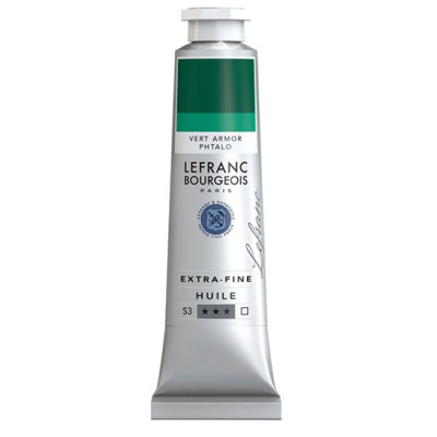 Масляная краска Lefranc Extra Fine 40 мл № 906 Phthalo armor green Фтало зеленый бронзовый