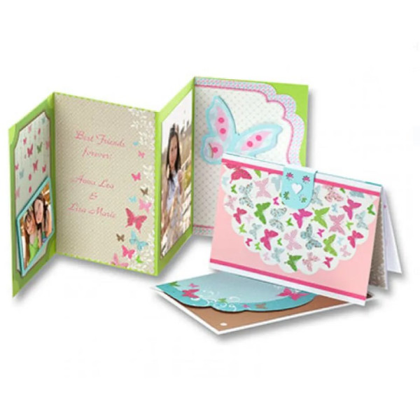 Набір листівок-фоторамок Folia Leporello-folding sets with Cutties Butterflies (Метелики) арт. 11202