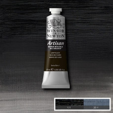 Краска масляная водорастворимая Winsor Artisan Water Mixable 37 мл, № 337, Lamp Black Ламповый Черный