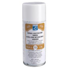Лак в аэрозоли ретушный сатиновый Lefranc Superior retouching varnish, 150 мл