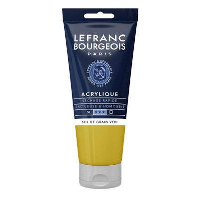 Акриловая краска Lefranc Fine Acrylic Color 80 мл, 730 Stil de grain green Стильный зеленый