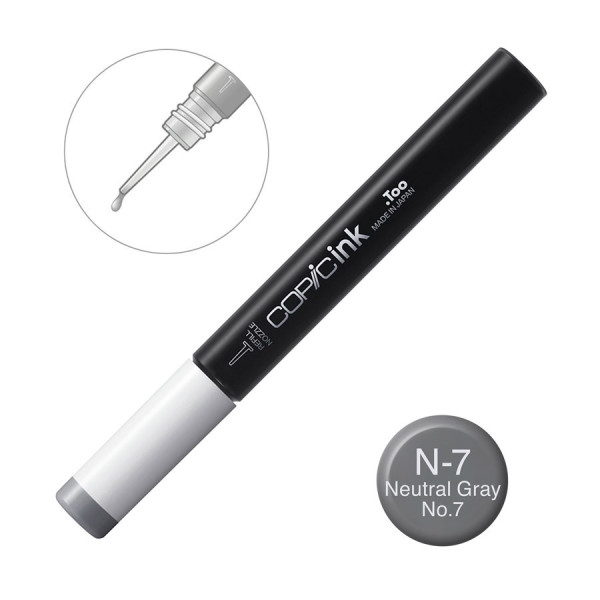 Чернила для заправки маркеров Copic Ink N-6 Neutral gray Нейтральный серый, 12 мл