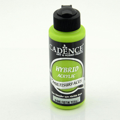 Универсальная акриловая краска Hybrid Acrylic for Multisurfaces Cadence № 46, 120 мл, Pistachio Green Фисташковый зеленый