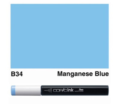 Заправка для маркерів COPIC Ink, B34 Manganese blue Марганець синій, 12 мл