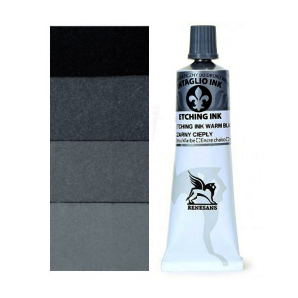 Краска гравюрная Renesans Intaglio Etching Ink 60 мл №51 Холодный черный (RENTUKA160_51)