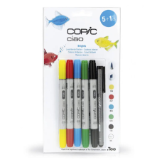 Набор маркеров Copic Ciao set 5+1, яркие цвета + лайнер