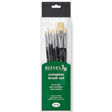 Пензлі для акрилових фарб Reeves Acrylic Set, 7 шт арт 8210506