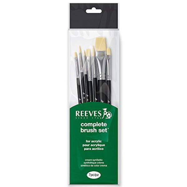 Пензлі для акрилових фарб Reeves Acrylic Set, 7 шт
