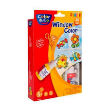 Набір вітражних фарб Color Co дитячий Window color 35 мл арт 807362