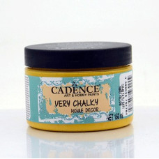 Крейдяна акрилова фарба Cadence Very Chalky Home Decor, 150 мл, Жовтий