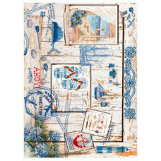 Декупажная карта на рисовой бумаге Rice Paper Decoupage Cadence, №437