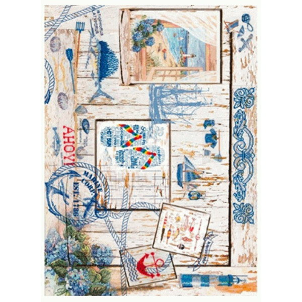 Декупажная карта на рисовой бумаге Rice Paper Decoupage Cadence, №437
