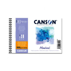 Альбом для акварелі на пружині Canson Montval 300 г/м2, 10,5х15 см, 12 аркушів