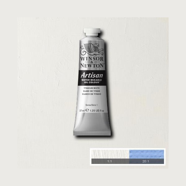 Фарба масляна Winsor водорозчинна Artisan 37 мл №644 Titanium white (Титанові білила) арт. 1514644